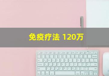 免疫疗法 120万